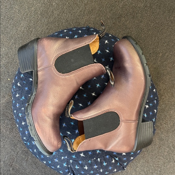 Blundstone Brown Metallic Leather Ankle Boots - Picture 5 of 10